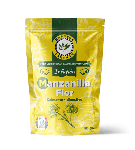 Infusión natural Manzanilla flor – Huerto y Botanica Lawentu